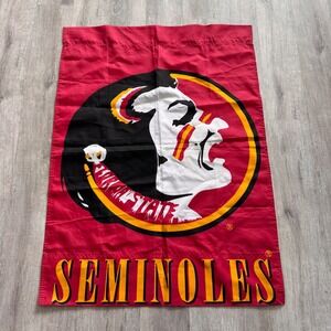 Florida State Seminoles FSU NCAA House Flag Banner Chief Osceola Garnet 28x44